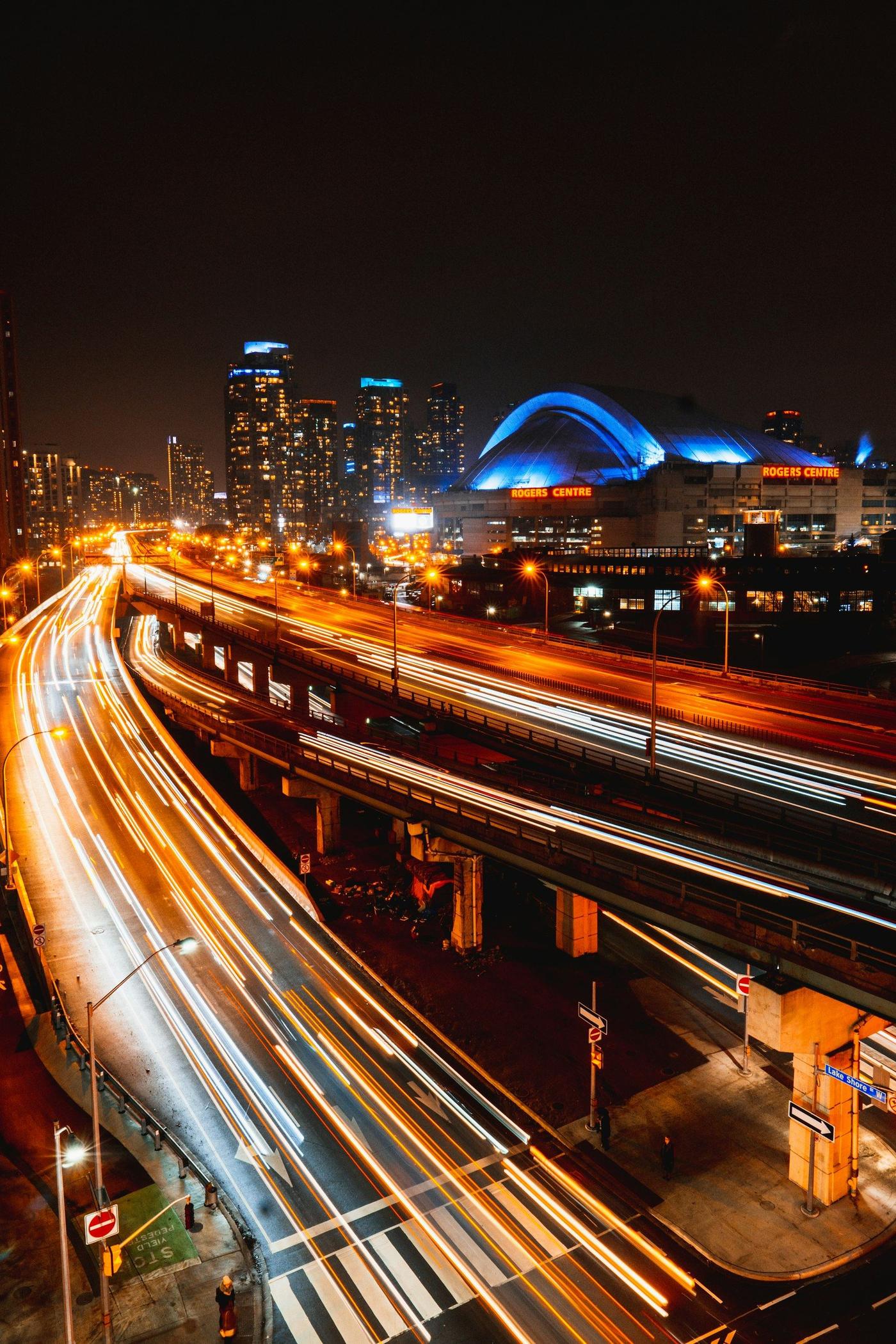 Gardiner Expressway at night