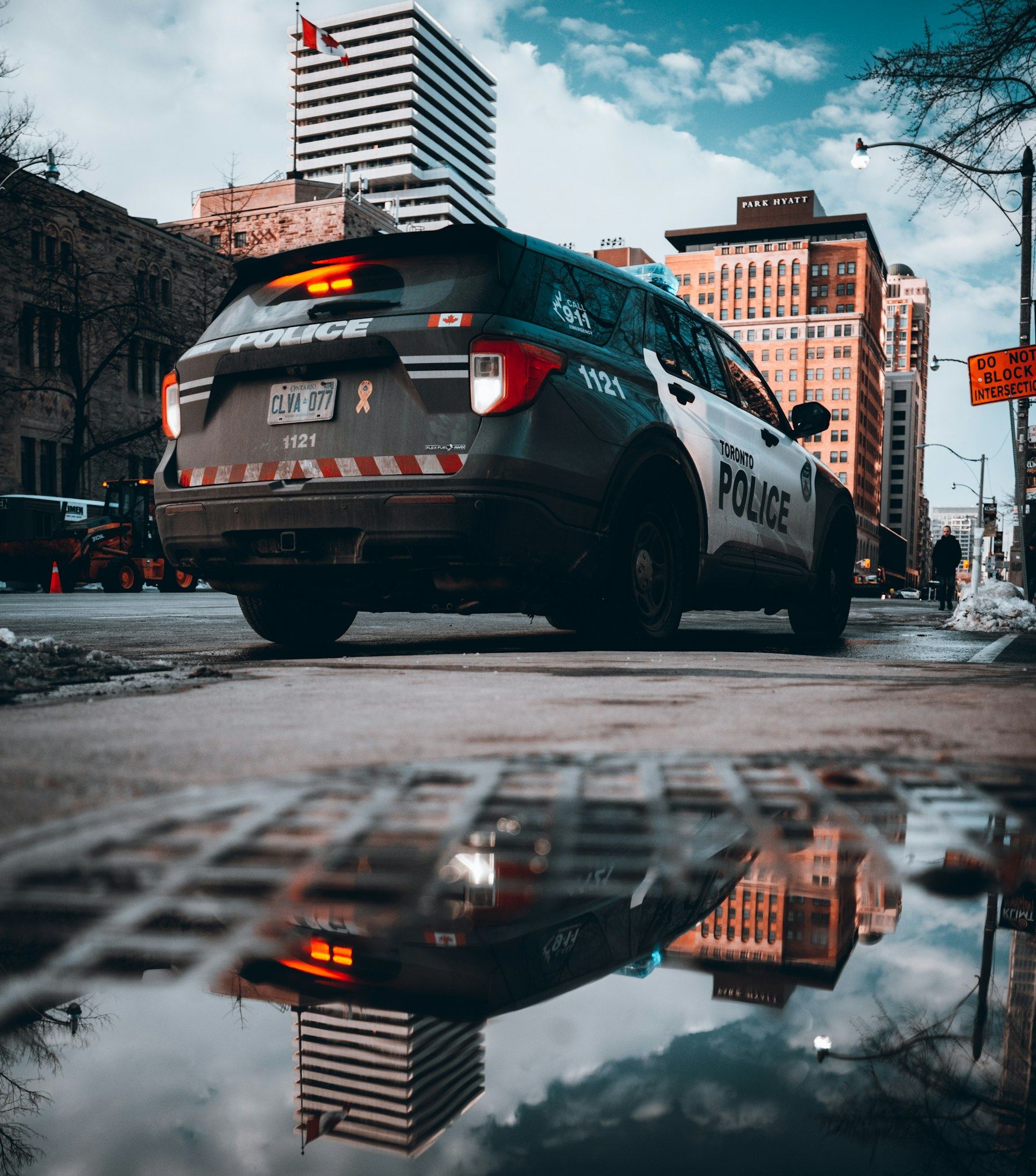 Toronto Police cruiser on a downtown street